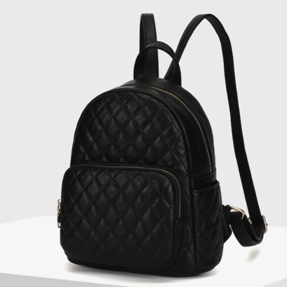Quilted Mini Backpack for Women - Picture 2 of 8